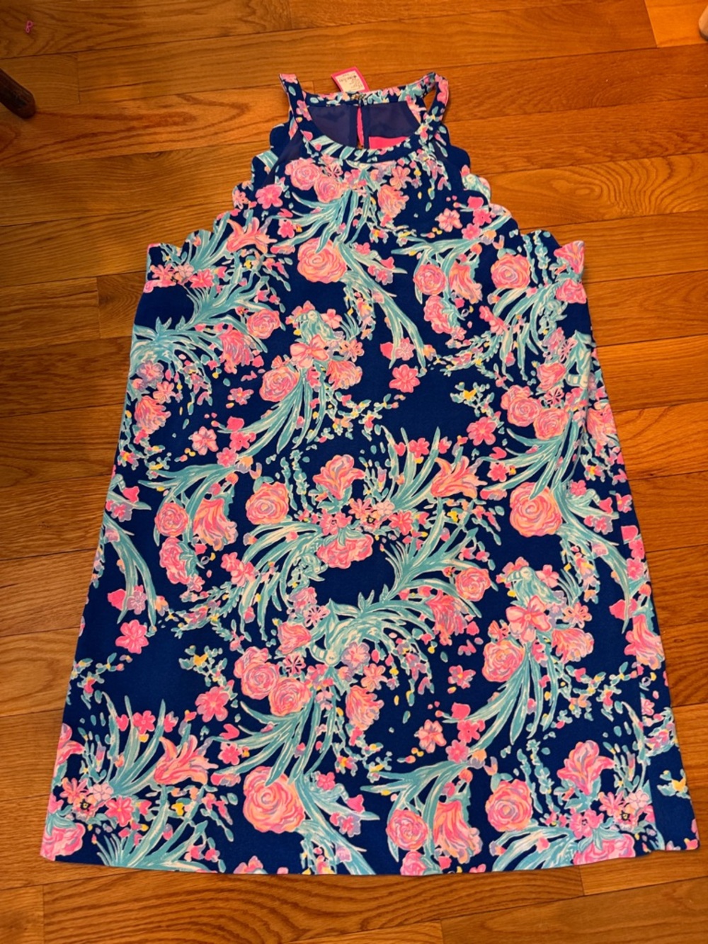 Lilly Pulitzer Corsica Print NWT Tabby Shift Dress XL cobalt pink aqua